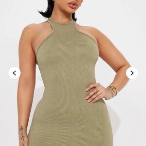 Riley Ribbed Midi Dress